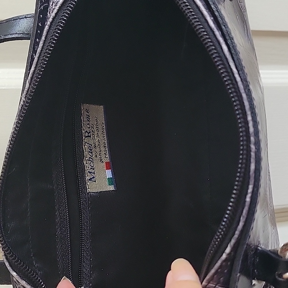 GENUINE LEATHER MICHAEL ROME HANDBAG- Made In Italy - Picture 4 of 5